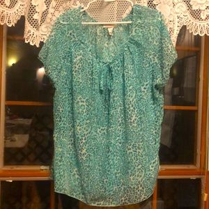 Claudia Richard sheer leopard top